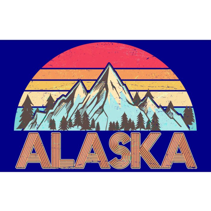 Vintage Mountains Of Alaska Bumper Sticker