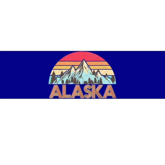 Vintage Mountains Of Alaska Bumper Sticker