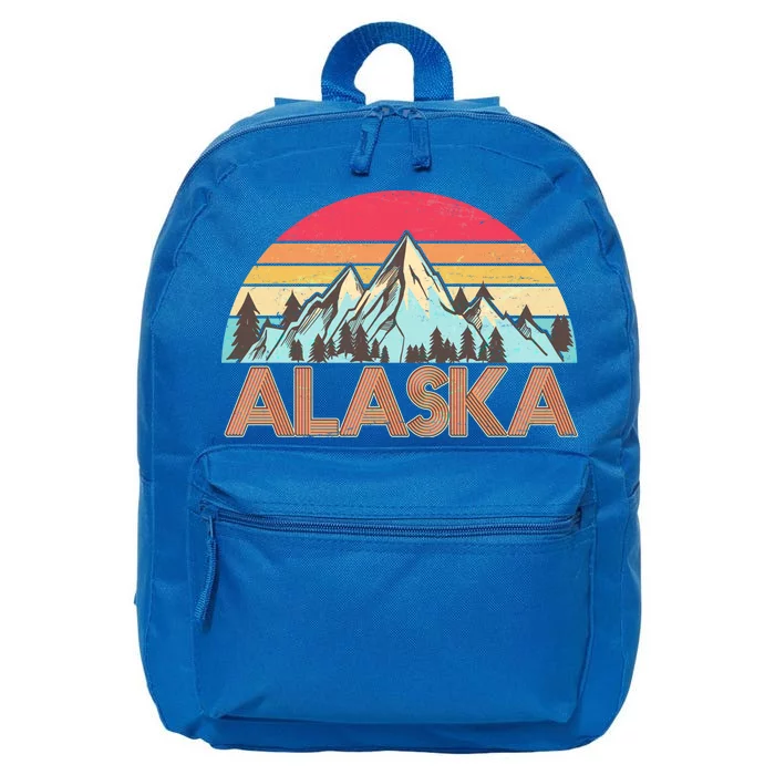 Vintage Mountains Of Alaska 16 in Basic Backpack