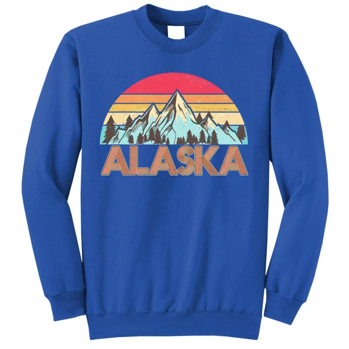 Vintage Mountains Of Alaska Tall Sweatshirt