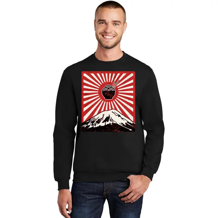 Vintage Mt Fuji Ramen Tall Sweatshirt