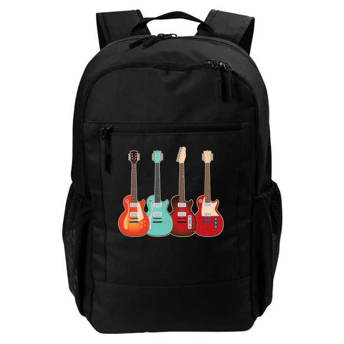 Vintage Multi Guitars Music Daily Commute Backpack