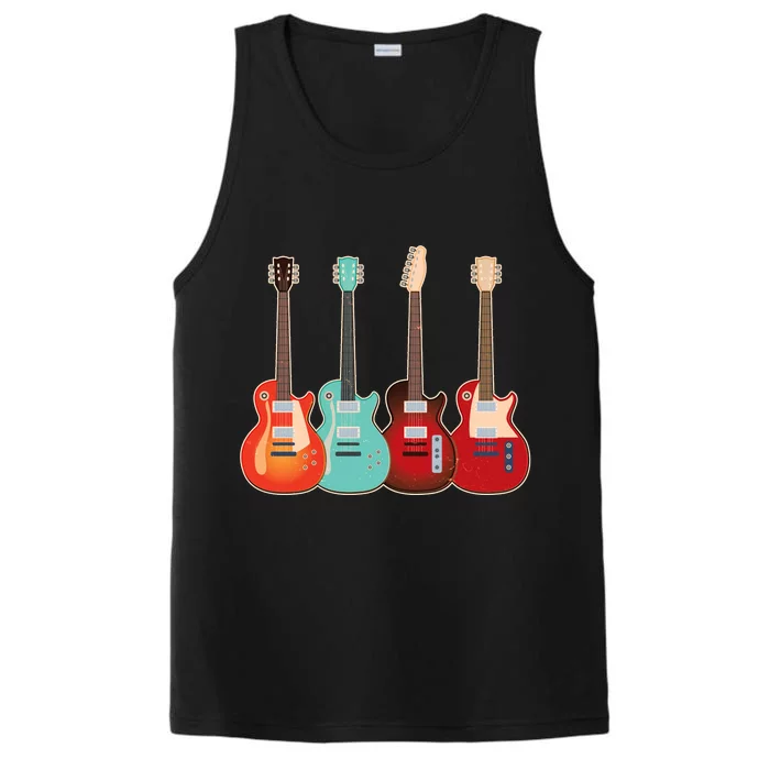 Vintage Multi Guitars Music Performance Tank