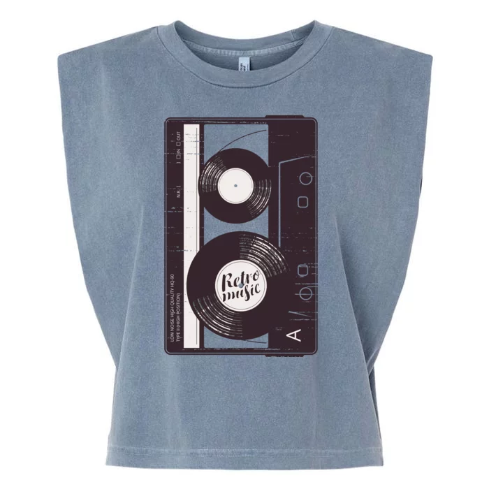 Vintage Music Cassette Tape Classic Garment-Dyed Women's Muscle Tee