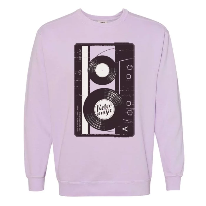 Vintage Music Cassette Tape Classic Garment-Dyed Sweatshirt