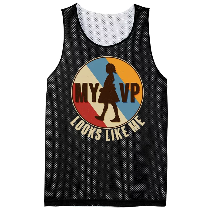 Vintage My VP Looks Like Me Ruby Bridges Emblem Mesh Reversible Basketball Jersey Tank