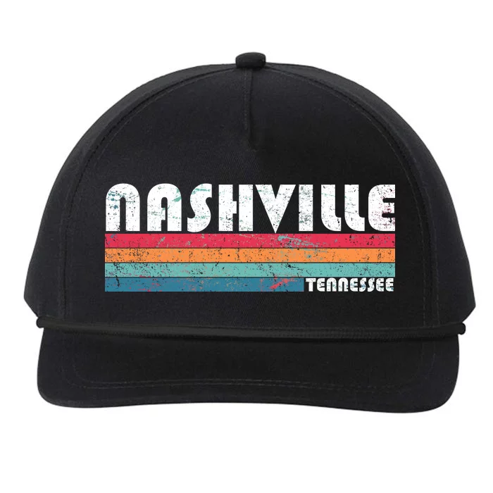 Vintage Nashville Tennessee Snapback Five-Panel Rope Hat