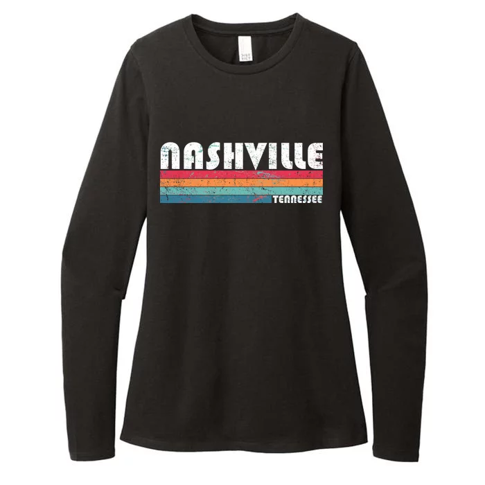 Vintage Nashville Tennessee Womens CVC Long Sleeve Shirt