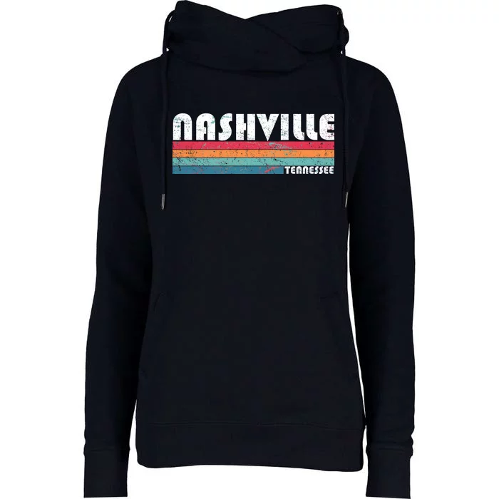 Vintage Nashville Tennessee Womens Funnel Neck Pullover Hood