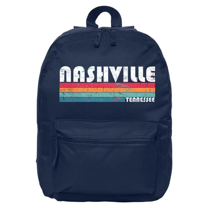 Vintage Nashville Tennessee 16 in Basic Backpack