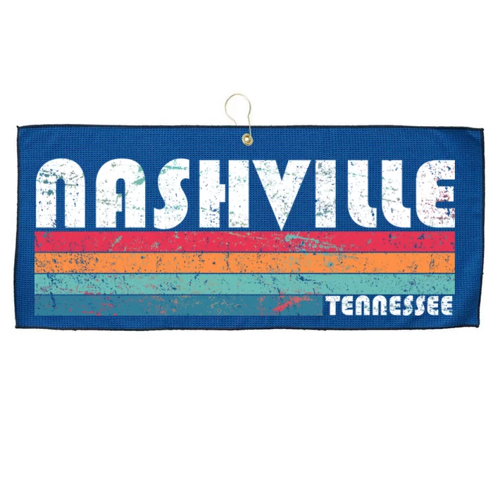 Vintage Nashville Tennessee Large Microfiber Waffle Golf Towel