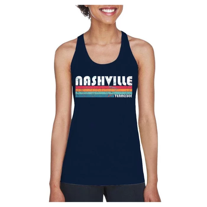 Vintage Nashville Tennessee Women's Racerback Tank