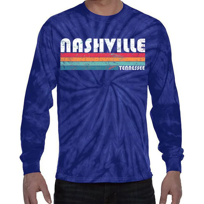 Vintage Nashville Tennessee Tie-Dye Long Sleeve Shirt