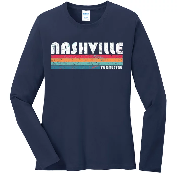 Vintage Nashville Tennessee Ladies Long Sleeve Shirt