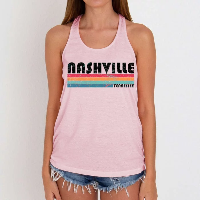 Vintage Nashville Tennessee Women's Knotted Racerback Tank