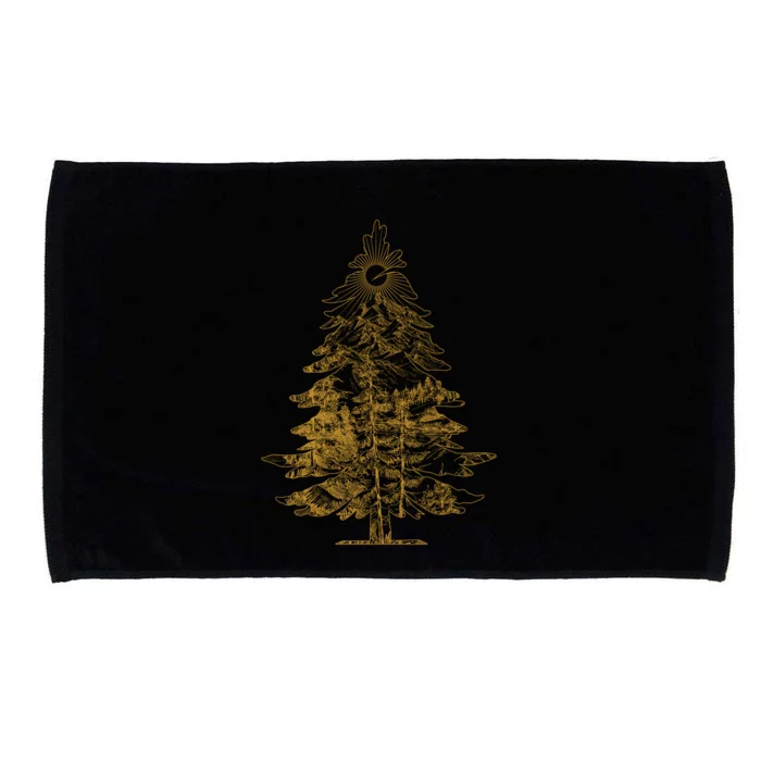 Vintage Nature Lover Pine Tree Forest Microfiber Hand Towel