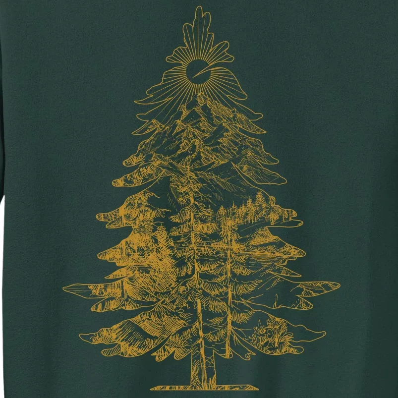 Vintage Nature Lover Pine Tree Forest Sweatshirt