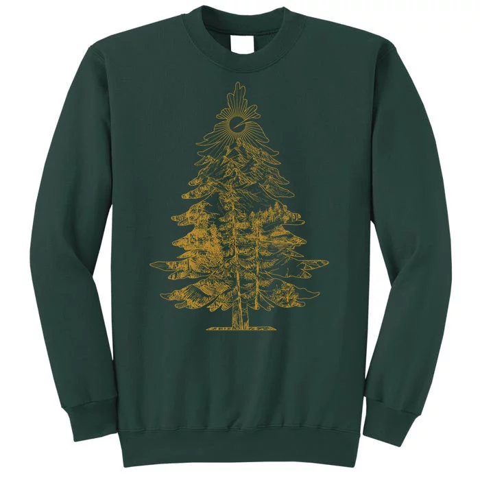 Vintage Nature Lover Pine Tree Forest Sweatshirt