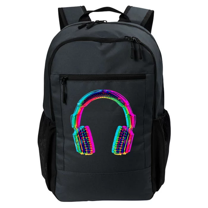 Vintage Neon Headphones Daily Commute Backpack