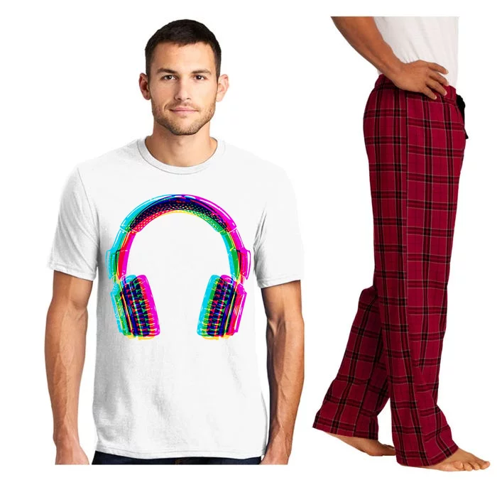 Vintage Neon Headphones Pajama Set