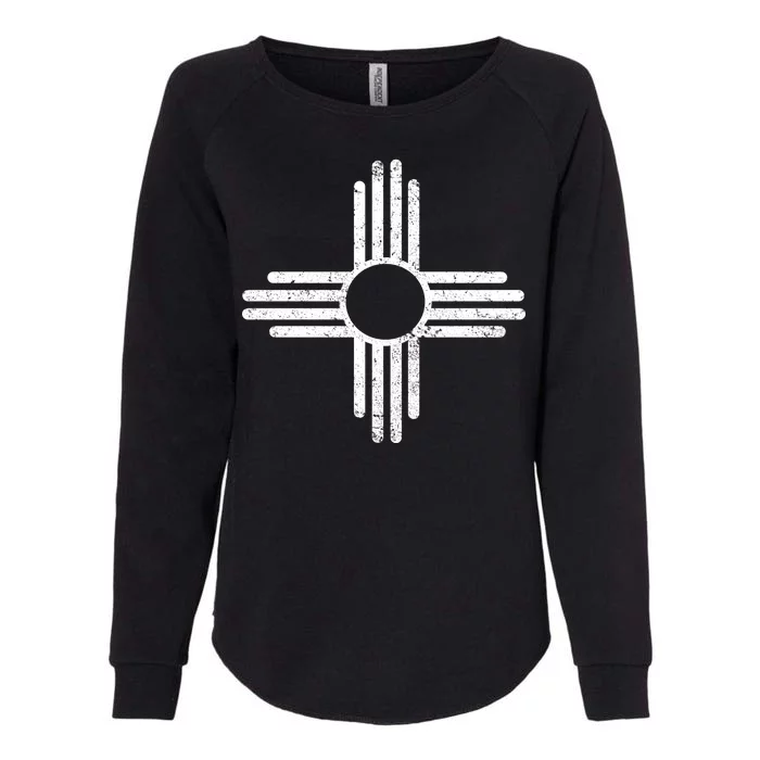 Vintage New Mexico Flag Symbol Womens California Wash Sweatshirt