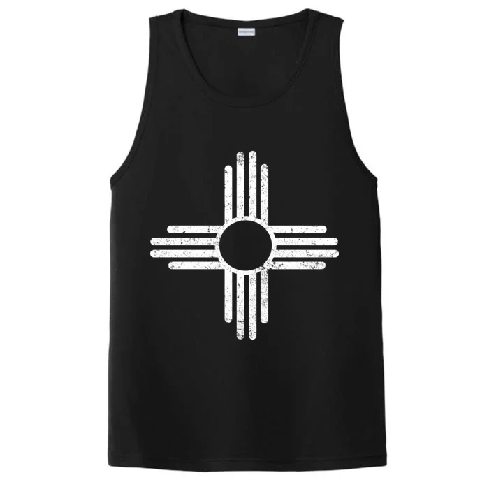 Vintage New Mexico Flag Symbol Performance Tank