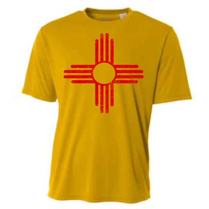 Vintage New Mexico Flag Symbol Cooling Performance Crew T-Shirt