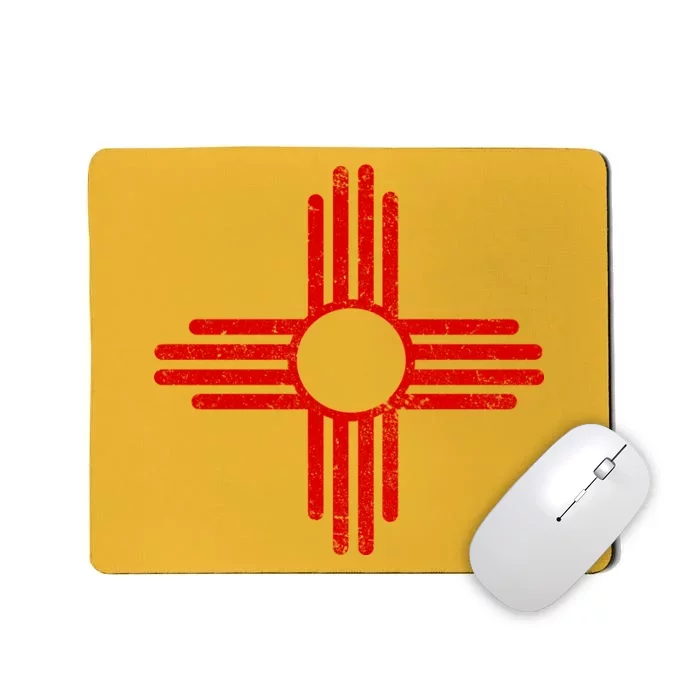 Vintage New Mexico Flag Symbol Mousepad