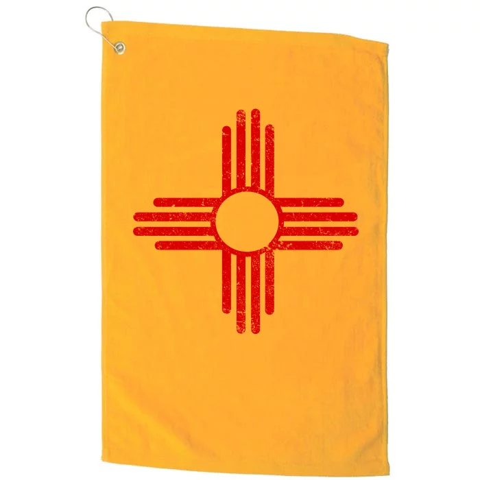 Vintage New Mexico Flag Symbol Platinum Collection Golf Towel