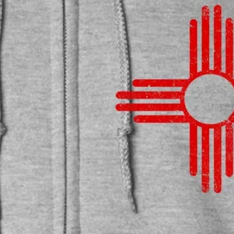 Vintage New Mexico Flag Symbol Full Zip Hoodie