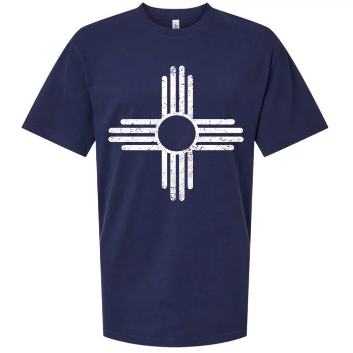 Vintage New Mexico Flag Symbol Sueded Cloud Jersey T-Shirt