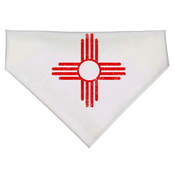 Vintage New Mexico Flag Symbol USA-Made Doggie Bandana