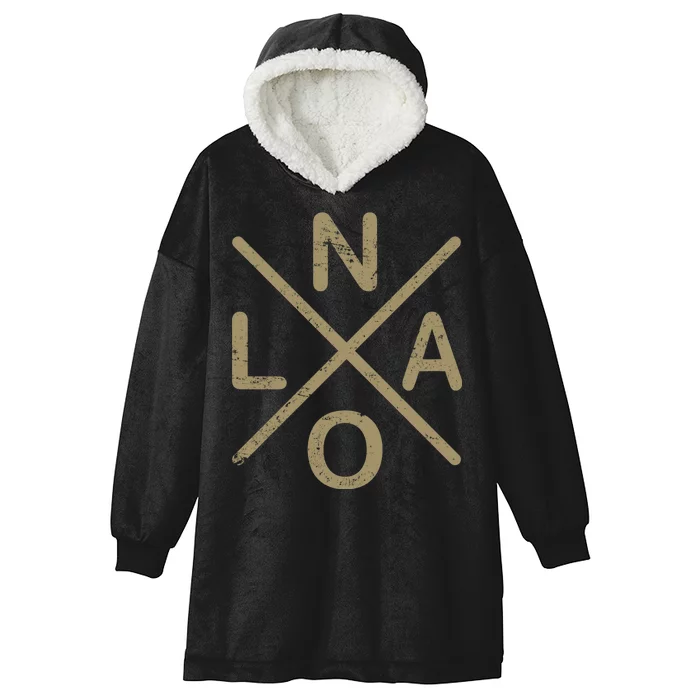 Vintage New Orleans Football Hooded Wearable Blanket