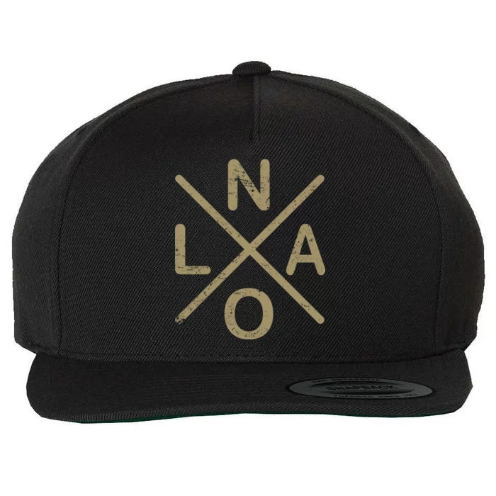 Vintage New Orleans Football Wool Snapback Cap