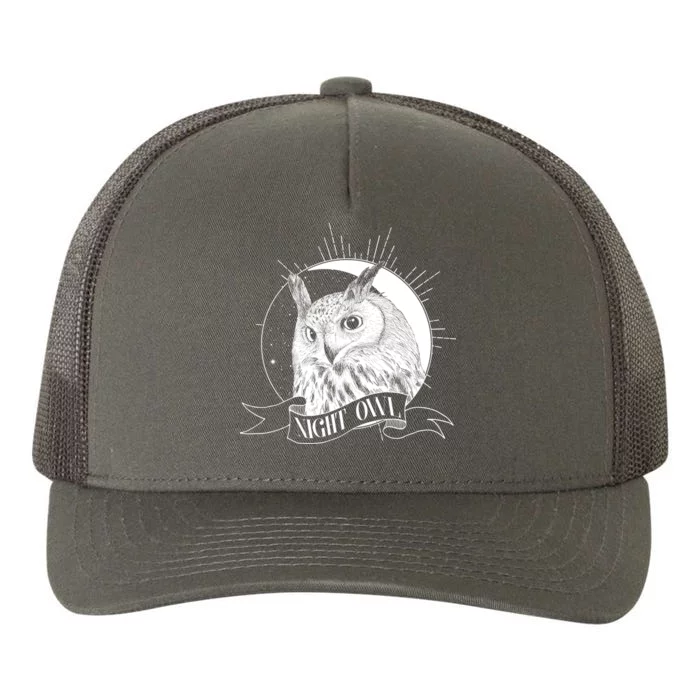 Vintage Night Owl Yupoong Adult 5-Panel Trucker Hat