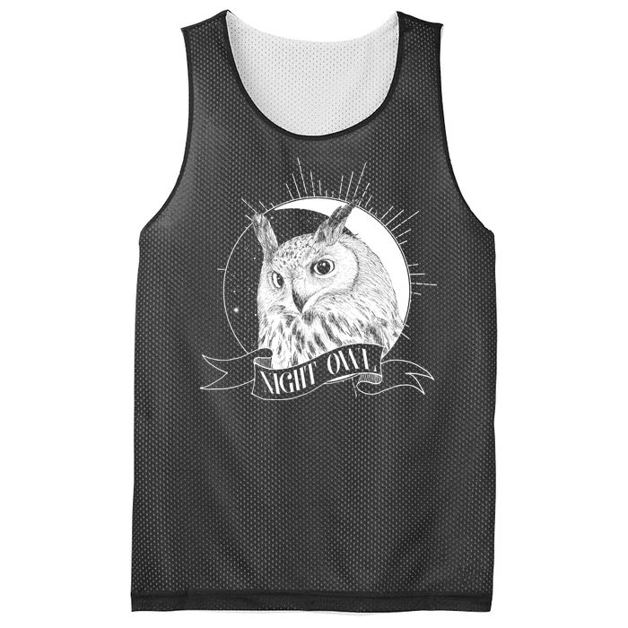 Vintage Night Owl Mesh Reversible Basketball Jersey Tank