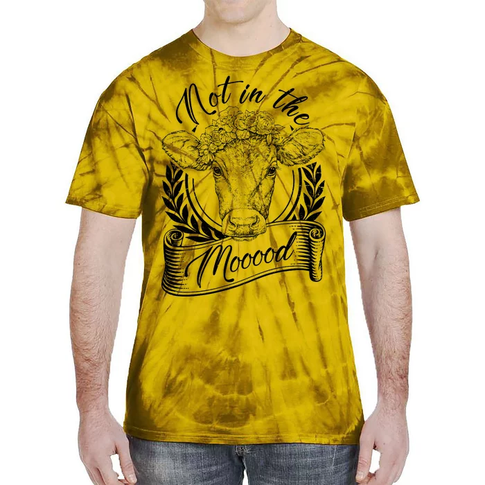 Vintage Not in the Moood Cow Tie-Dye T-Shirt