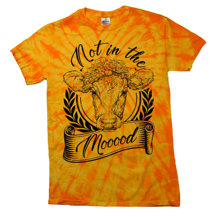 Vintage Not in the Moood Cow Tie-Dye T-Shirt