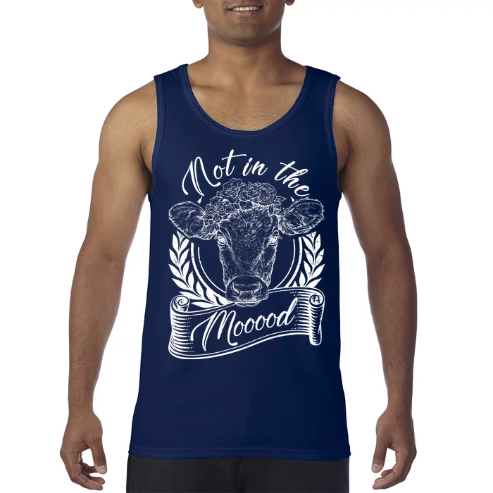 Vintage Not in the Moood Cow Tank Top