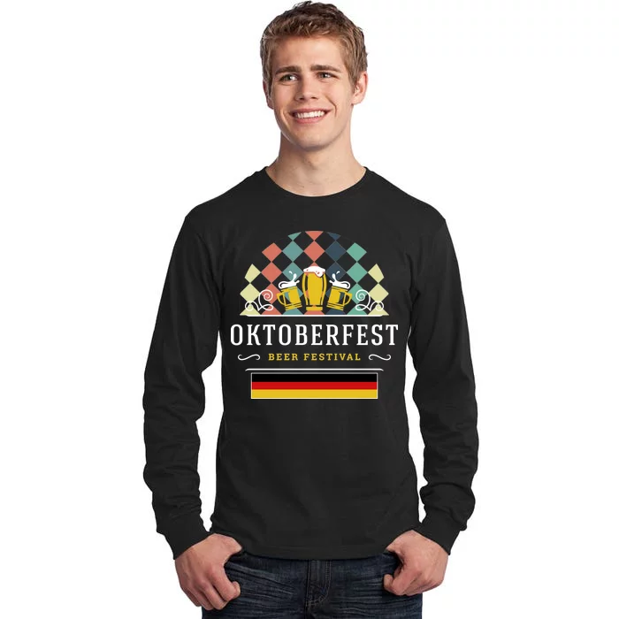 Vintage Oktoberfest Drinking Tall Long Sleeve T-Shirt