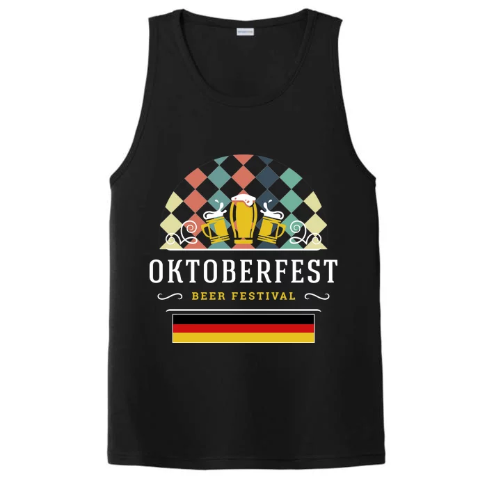 Vintage Oktoberfest Drinking Performance Tank