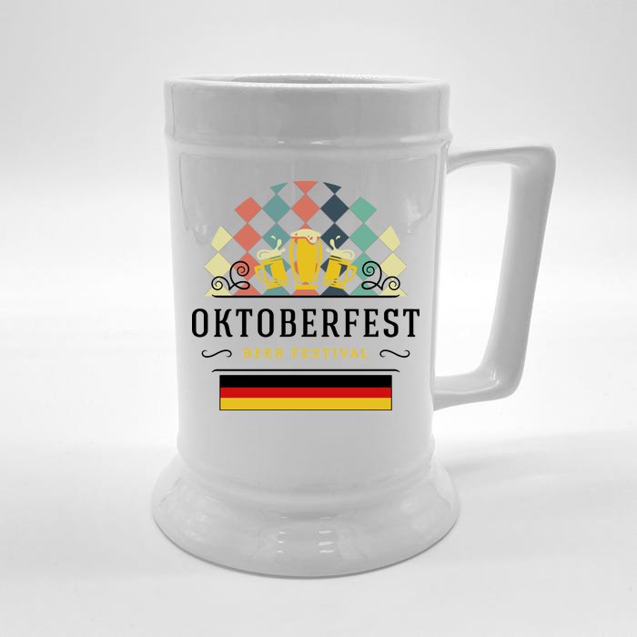 Vintage Oktoberfest Drinking Front & Back Beer Stein