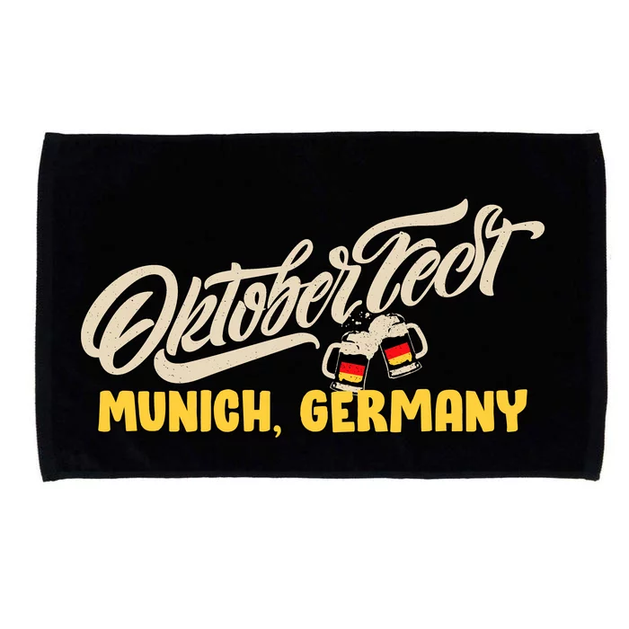 Vintage Oktoberfest Munich Microfiber Hand Towel