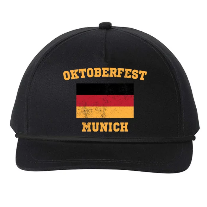 Vintage Oktoberfest Munich Flag Snapback Five-Panel Rope Hat