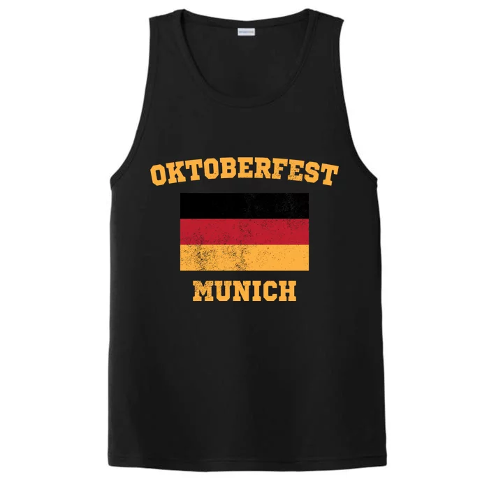 Vintage Oktoberfest Munich Flag Performance Tank