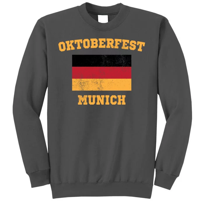 Vintage Oktoberfest Munich Flag Tall Sweatshirt