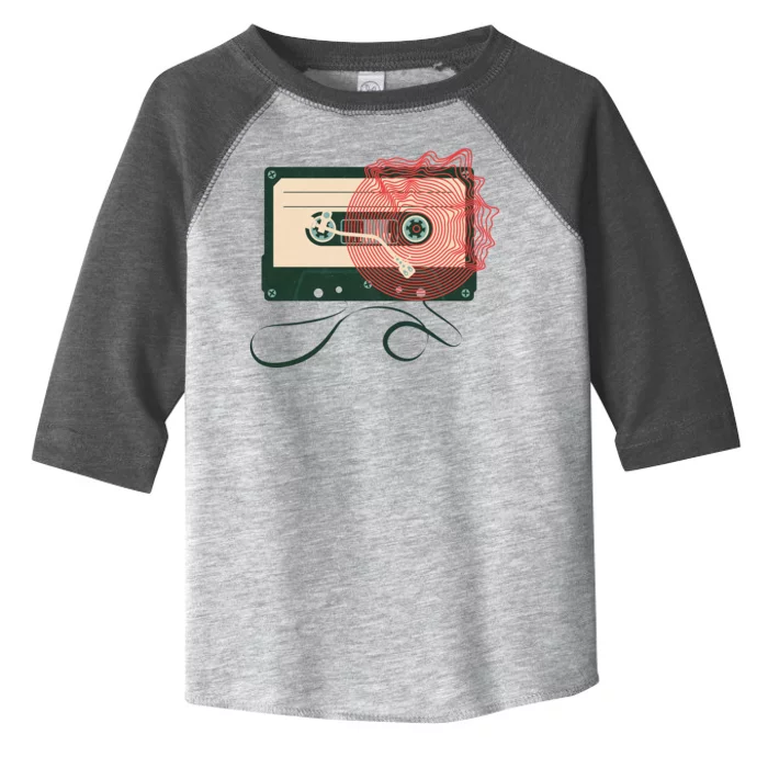 Vintage Old Cassette Player Toddler Fine Jersey T-Shirt