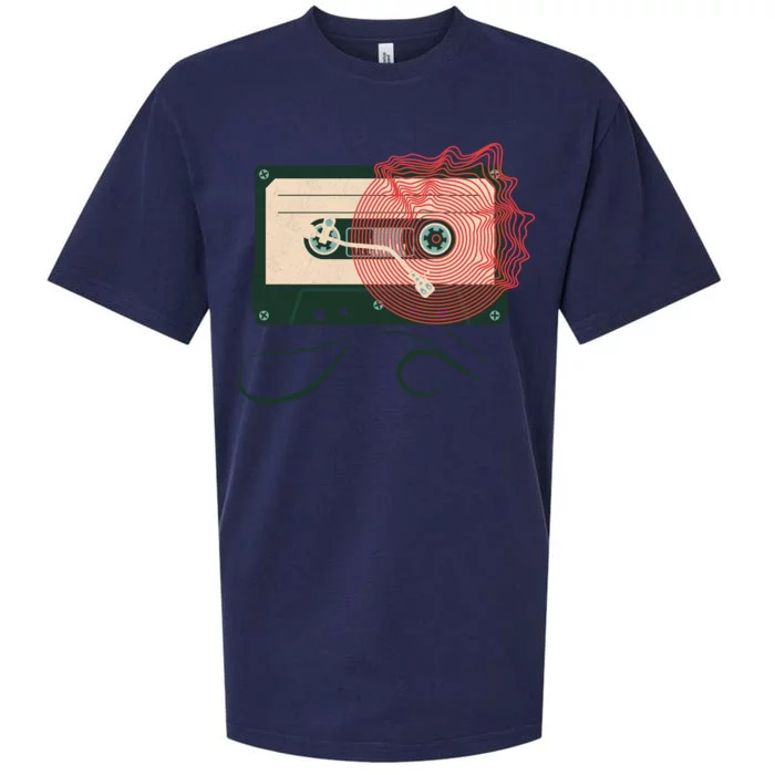 Vintage Old Cassette Player Sueded Cloud Jersey T-Shirt