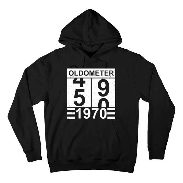 Vintage Oldometer 1970 50th Birthday Tall Hoodie