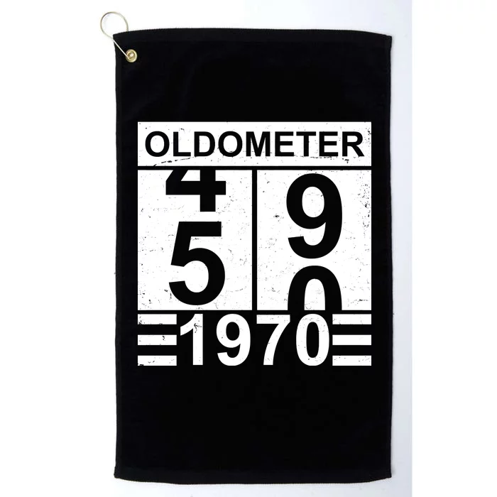 Vintage Oldometer 1970 50th Birthday Platinum Collection Golf Towel